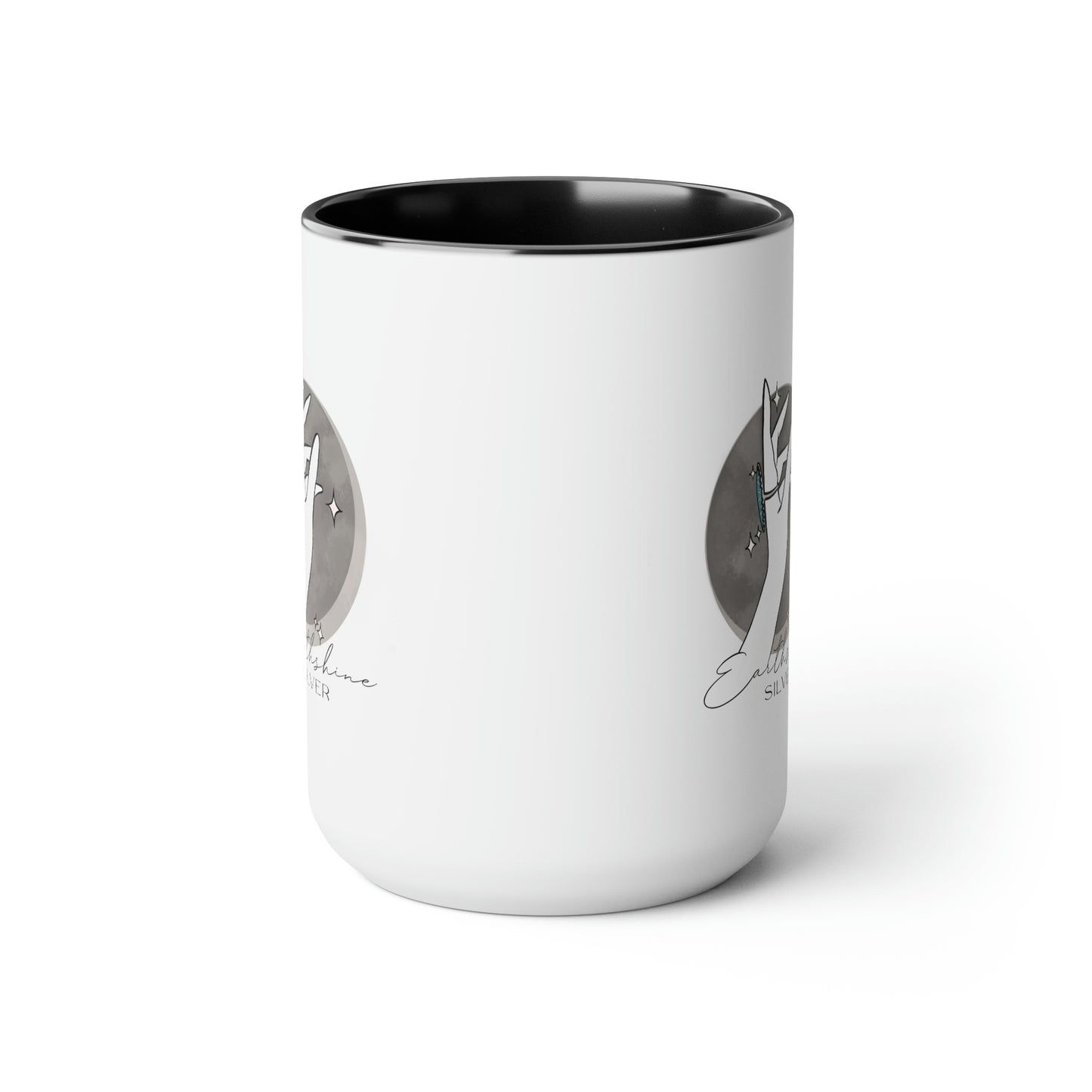 EarthshineSilver Ceramic Coffee Mug